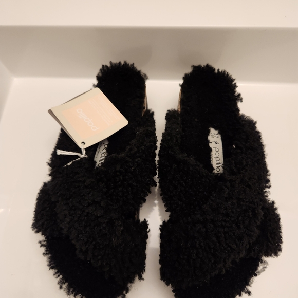 Birkenstock Shoes - Birkenstock Papillo daytona shearling sandal In Black  Womens 7